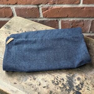 Callisto Home Accents Blue Textured Woven Pillow Cover‎ 23x23 Zippered